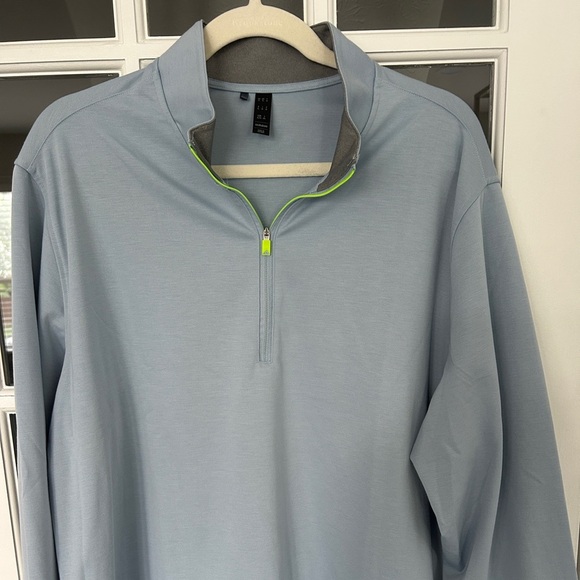 Adidas men’s Light Blue Quarter-Zip golf long sleeve shirt size XL - Picture 2 of 9